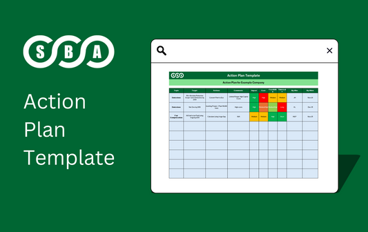 ESG Action Plan Template