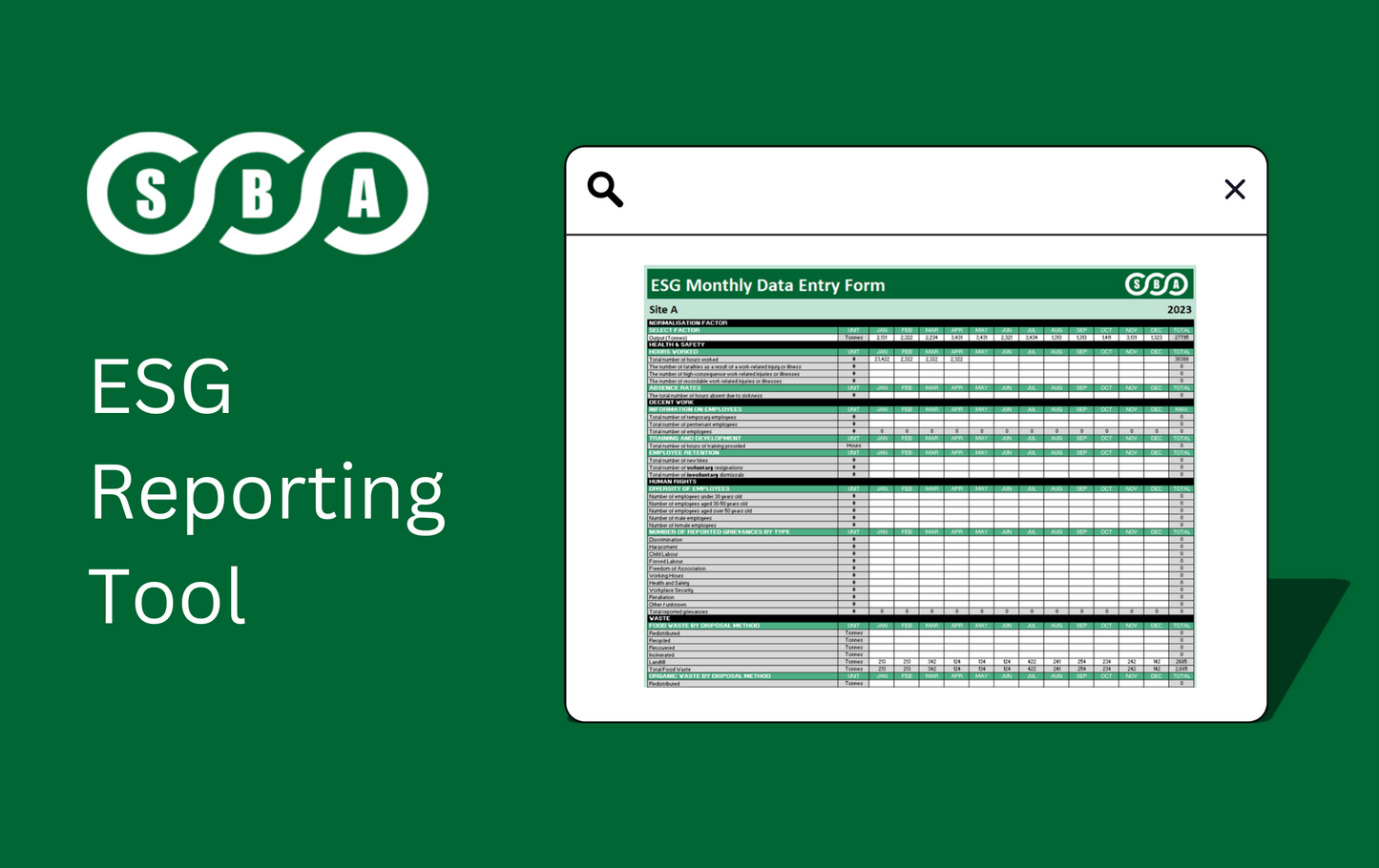 ESG Reporting Tool