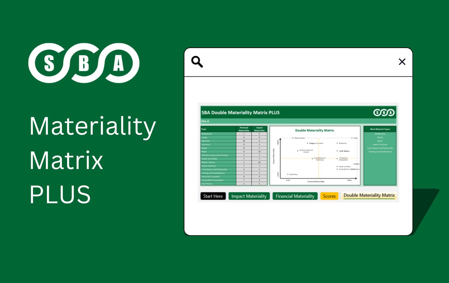 Materiality Matrix PLUS